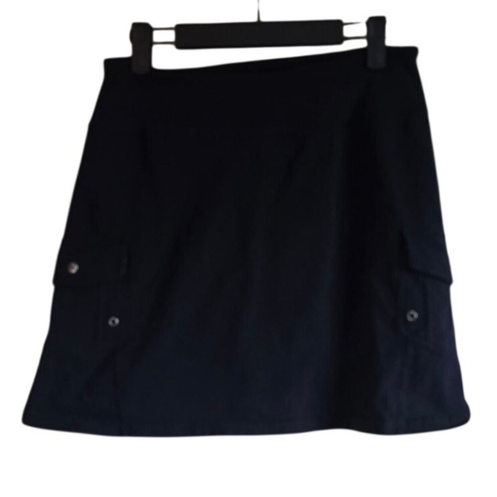 Athleta black oasis cargo skort skirt size small